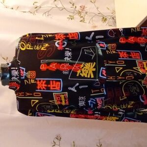 SHEIN Multicolor Graphic Long Sleeve Dress